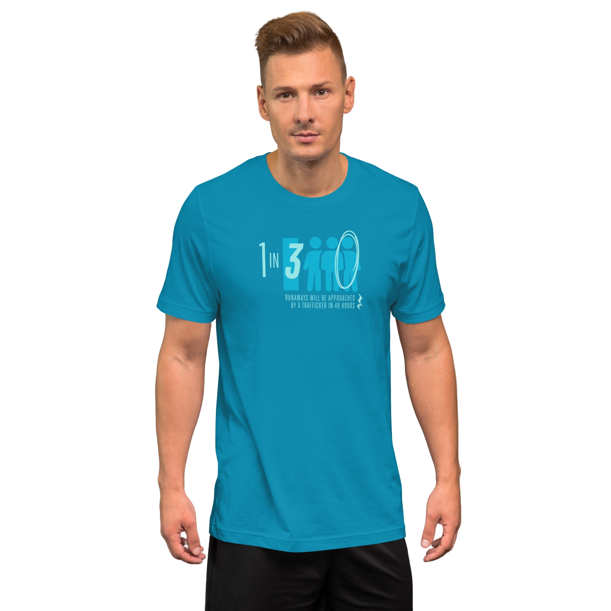 1 in 3 - 2026 Human Trafficking Prevention Month Tee - Image 8
