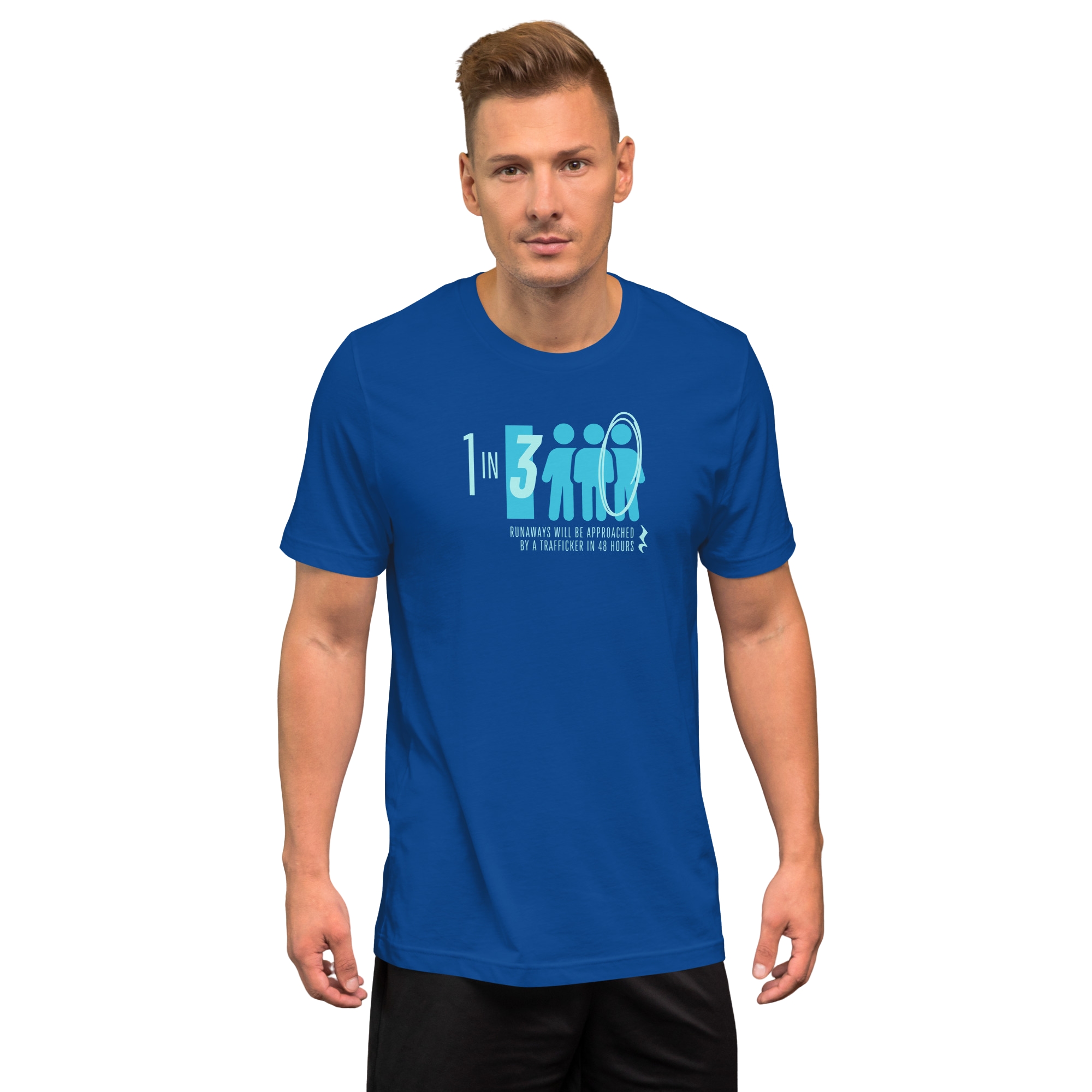 1 in 3 - 2026 Human Trafficking Prevention Month Tee - Image 6